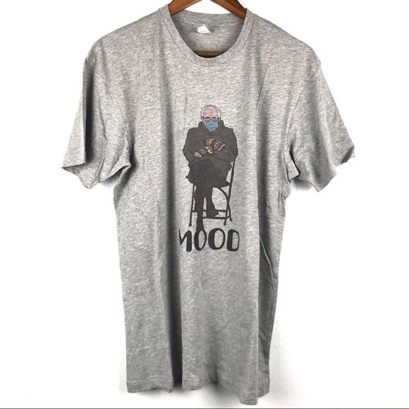 NWOT Bernie Sanders Mood Cotton Graphic T Shirt Size M - Picture 1 of 4